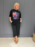 T-shirt TULIA LAMA czarna