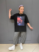T-shirt TULIA LAMA czarna