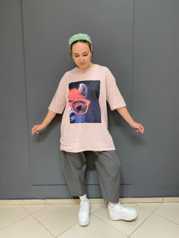 T-shirt TULIA LAMA puder
