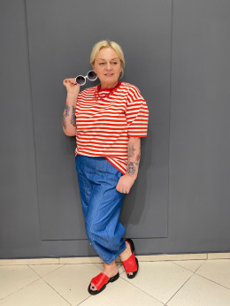 Bluzka TOMI PASKI Rivabella red