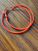 Kolczyki NEON koła Orange