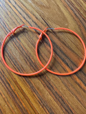 Kolczyki NEON koła Orange