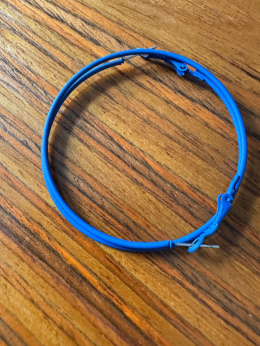 Kolczyki NEON koła blue