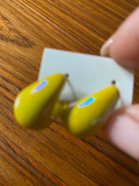 Kolczyki ŁEZKA perła yellow Kolczyki ŁEZKA perła yellow