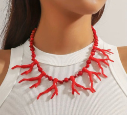 Naszyjnik MARZENA red