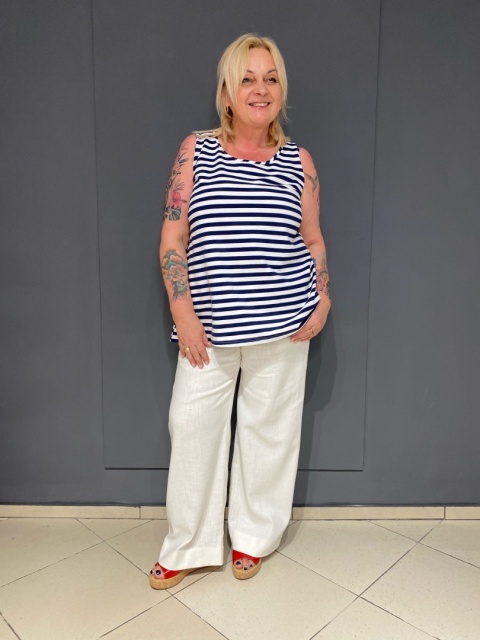 Top MARTA Rivabella paski navy Top MARTA Rivabella paski navy