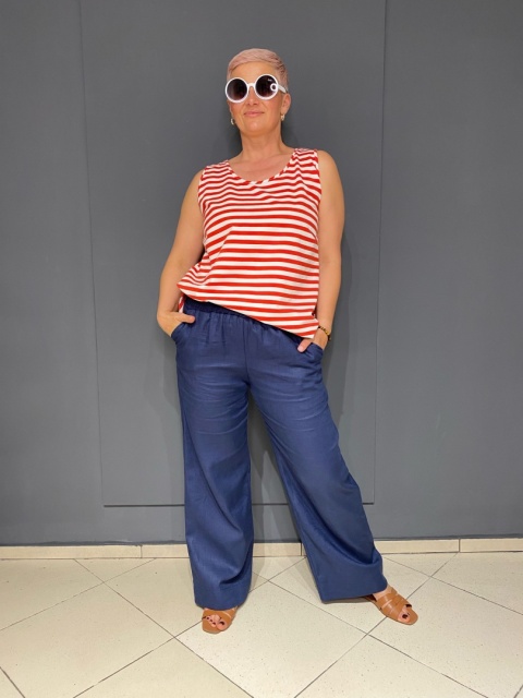 Top MARTA Rivabella paski red Top MARTA Rivabella paski red