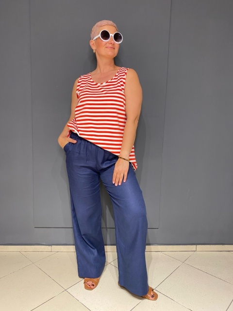 Top MARTA Rivabella paski red Top MARTA Rivabella paski red