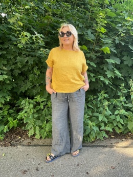 Bluzka Bluza FIDŻI Wendy Trendy len curry