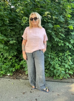 Bluzka Bluza FIDŻI Wendy Trendy len puder
