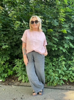Bluzka Bluza FIDŻI Wendy Trendy len puder