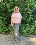 Bluzka Bluza FIDŻI Wendy Trendy len puder