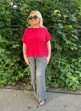 Bluzka Bluza FIDŻI Wendy Trendy len red