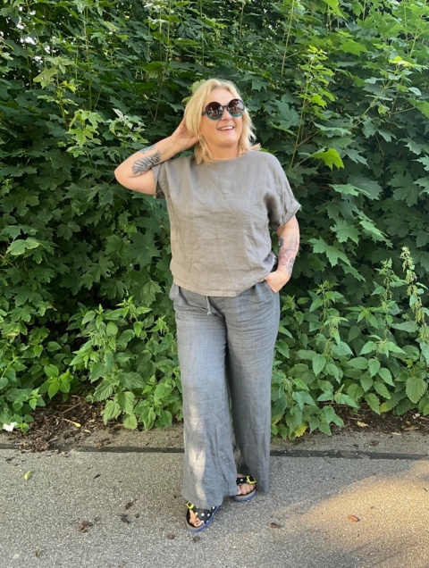 Bluzka Bluza FIDŻI Wendy Trendy len fango Bluzka Bluza FIDŻI Wendy Trendy len fango