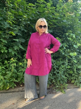 Koszula tunika BELIA Wendy Trendy len magenta