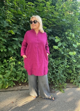 Koszula tunika BELIA Wendy Trendy len magenta