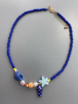 Naszyjnik rybka blue