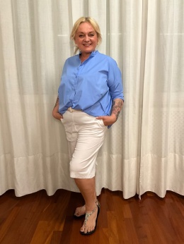 Spodnie Bermudy ULA bianco