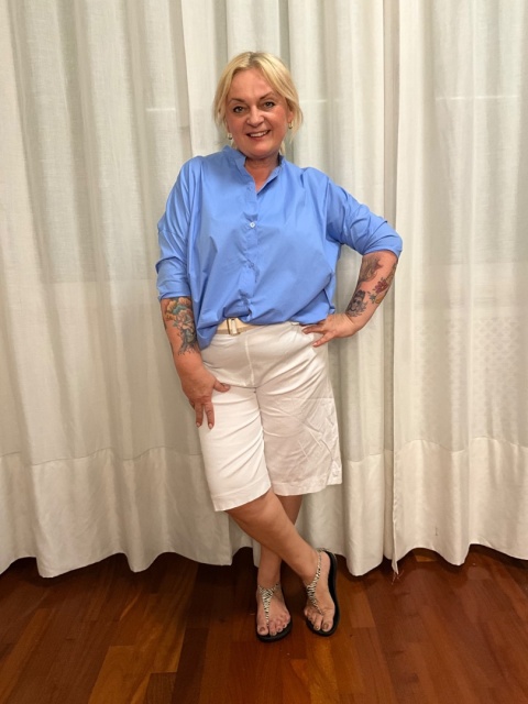 Spodnie Bermudy ULA bianco Spodnie Bermudy ULA bianco