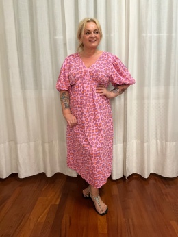 Sukienka MONIK pantera pink