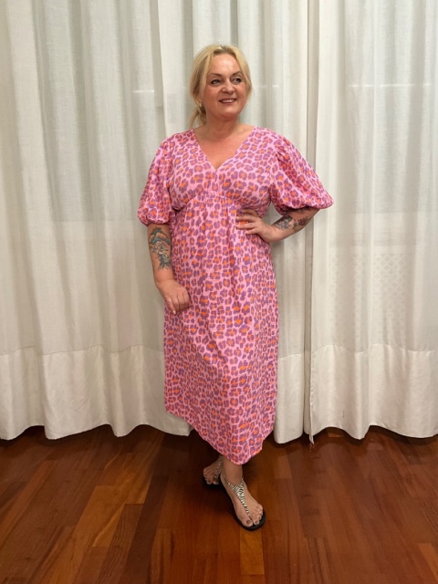 Sukienka MONIK pantera pink Sukienka MONIK pantera pink
