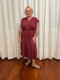 Sukienka WANDA bordo