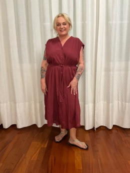 Sukienka WANDA bordo