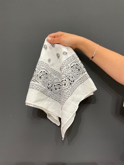 Apaszka bandana bianco
