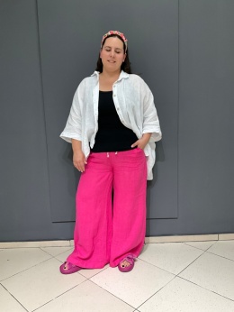 Bluzka Koszula FINA lniana white
