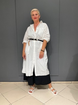 Koszula Sukienka ANITA Degrees bianco