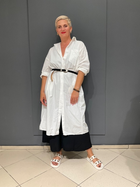 Koszula Sukienka ANITA Degrees bianco Koszula Sukienka ANITA Degrees bianco