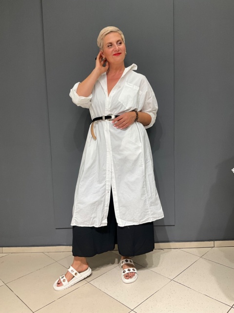 Koszula Sukienka ANITA Degrees bianco Koszula Sukienka ANITA Degrees bianco
