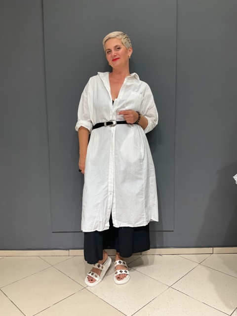 Koszula Sukienka ANITA Degrees bianco Koszula Sukienka ANITA Degrees bianco