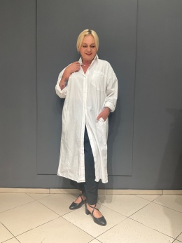 Koszula Sukienka ANITA Degrees bianco