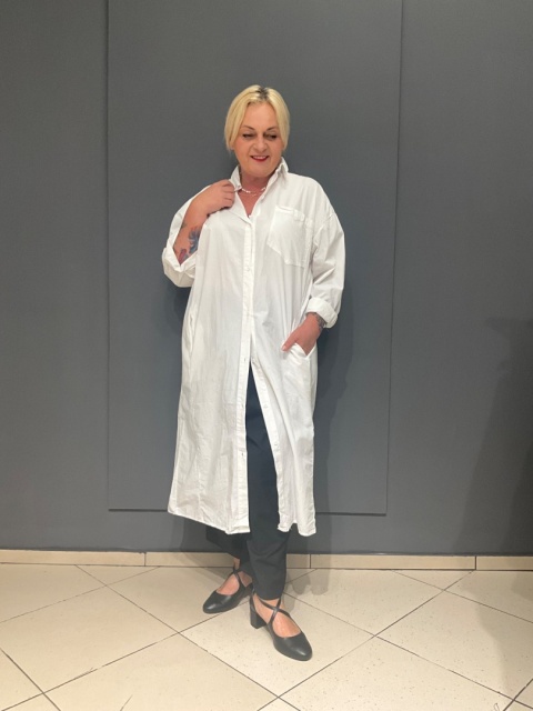 Koszula Sukienka ANITA Degrees bianco Koszula Sukienka ANITA Degrees bianco