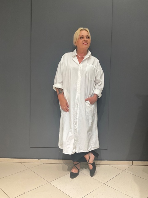 Koszula Sukienka ANITA Degrees bianco Koszula Sukienka ANITA Degrees bianco