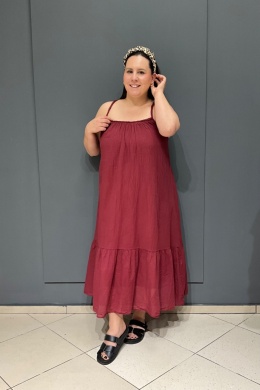 Sukienka FIORA bordo