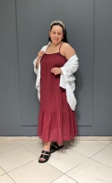 Sukienka FIORA bordo