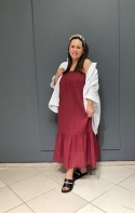 Sukienka FIORA bordo