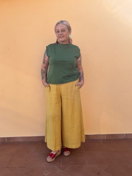 Spodnie kuloty LINO Wendy Trendy curry