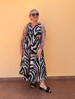 Sukienka CLEO short tygrys