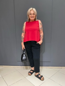 Bluzka FINDI red Wendy Trendy