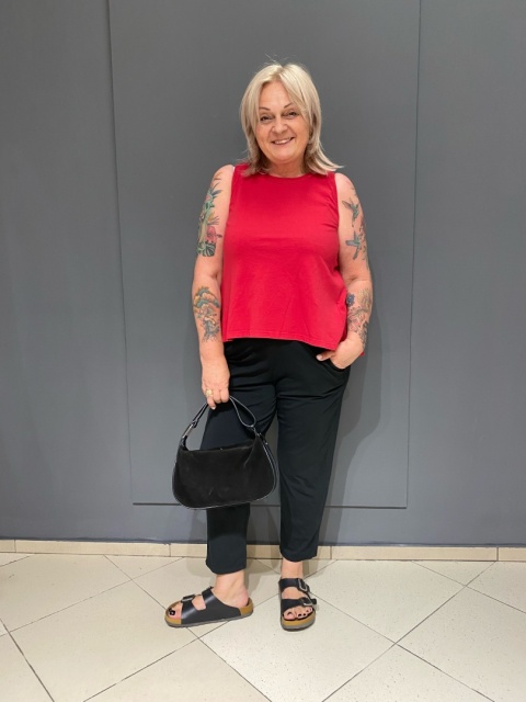 Bluzka FINDI red Wendy Trendy Bluzka FINDI red Wendy Trendy