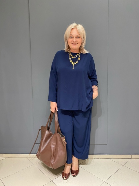 Spodnie DEZZA Wendy Trendy navy Spodnie DEZZA Wendy Trendy navy