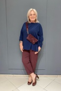 Spodnie TINA Wendy Trendy bordo