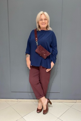 Spodnie TINA Wendy Trendy bordo
