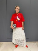 T-shirt bluzka SARDI red
