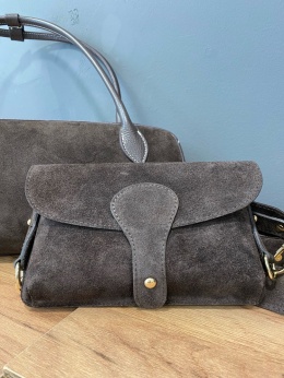 Nerka torebka MOVI skóra dark choco