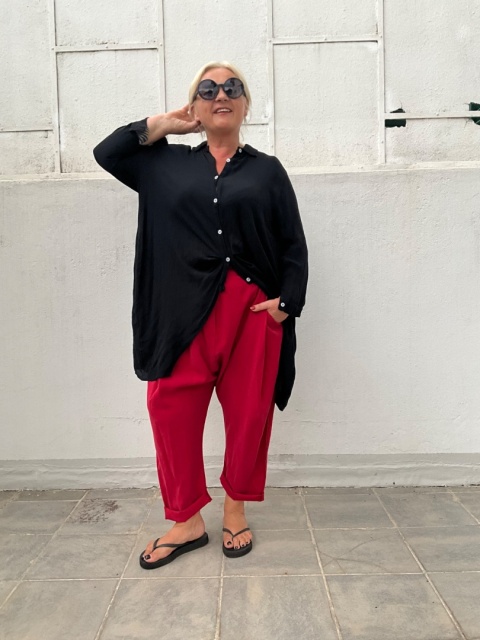Spodnie baggy BASEL red Spodnie baggy BASEL red