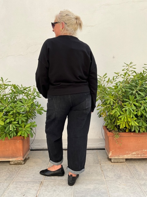 Spodnie jeansy AMALFI nero Spodnie jeansy AMALFI nero